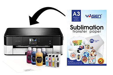 BetterSub Sublimation Paper Heat Paper 100 Sheets 8.3 x 11.7 for Any Epson HP Canon Sawgrass Inkjet Printer with Sublimation Ink 